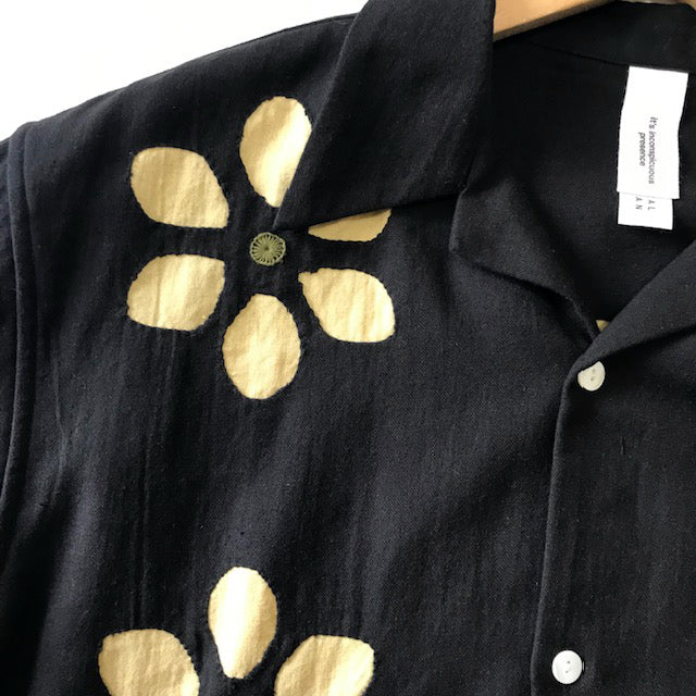 Twill Cut Work Open Collar Shirts