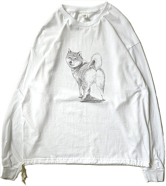 Dog Long Sleeve T-Shirts-B Shiba